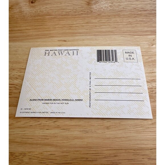 Vintage Hawaii Vibrant Palm Tree Postcard By Phil Mattes Sku 0191 - Picture 4 of 4